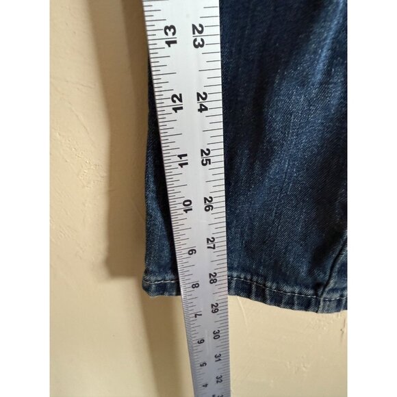 Levis Jeans Womens 28/32 Blue demi curve low rise skinny Denim distressed City - Picture 7 of 13